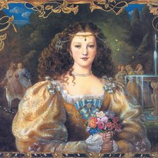 Схема вышивки «портрет дамы»