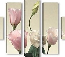 Схема вышивки «триптих цветы»