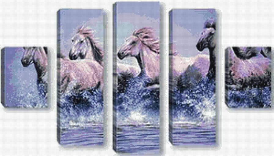 триптих лошади - предпросмотр