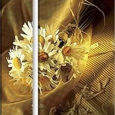 Схема вышивки «триптих цветы»