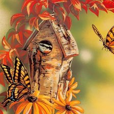 Схема вышивки «Скворечкник»