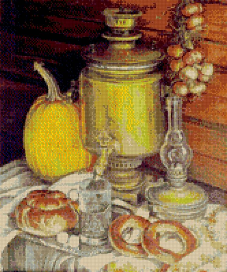 самовар натюрморт - предпросмотр