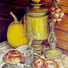 Схема вышивки «самовар натюрморт»