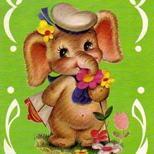 Схема вышивки «слоненок»