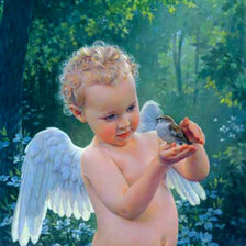 Схема вышивки «ангелочек»