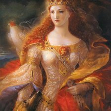 Схема вышивки «царственная особа»