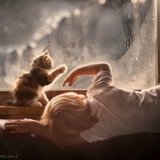 Схема вышивки «Я рисую на окне»