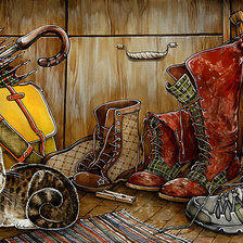 Схема вышивки «в прихожей»