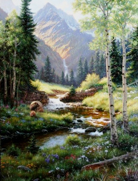 горный пейзаж - природа, пейзаж - оригинал