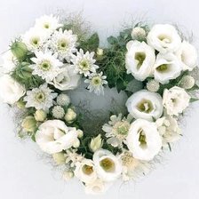 Схема вышивки «розовое сердце»