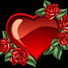 Схема вышивки «красное на черном»