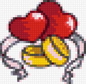 Приглашение свадьба - открытка, свадьба, сердца, кольца - предпросмотр