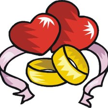 Схема вышивки «Приглашение свадьба»