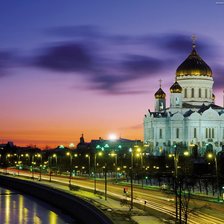 Схема вышивки «Храм Христа Спасителя»