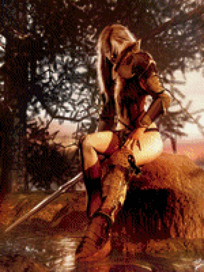 уставшая амазонка - амазонка, воин - предпросмотр