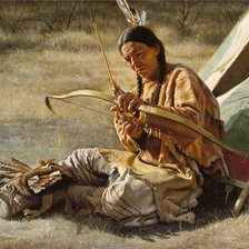 Схема вышивки «Перед охотой»