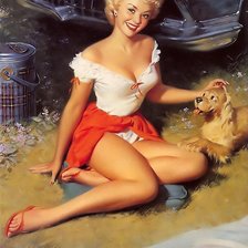 Схема вышивки «на пикнике»