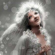 Схема вышивки «signora della neve»