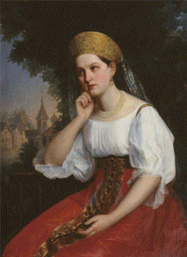 русская красавица - сарафан, боярышня, русская красавица - предпросмотр