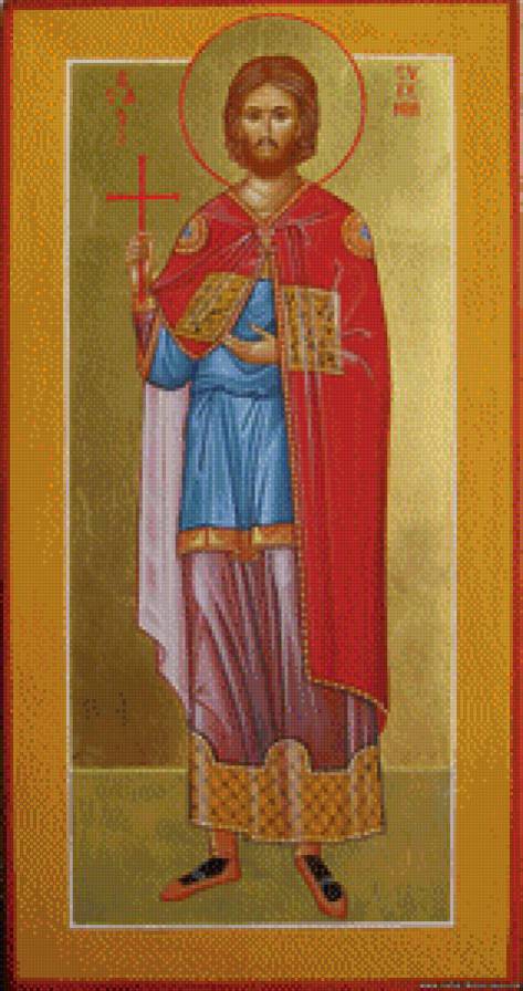 Именная икона Святого Мученика Евгения - религия, святой, евгений, икона - предпросмотр