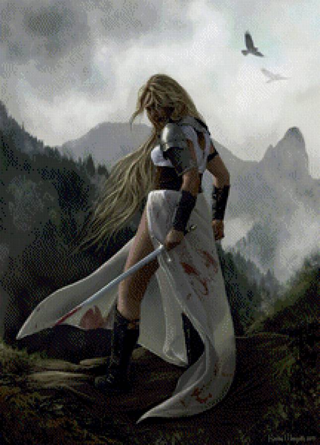 Воительница или Аличе (Книга Огня) - женщина, фэнтези - предпросмотр