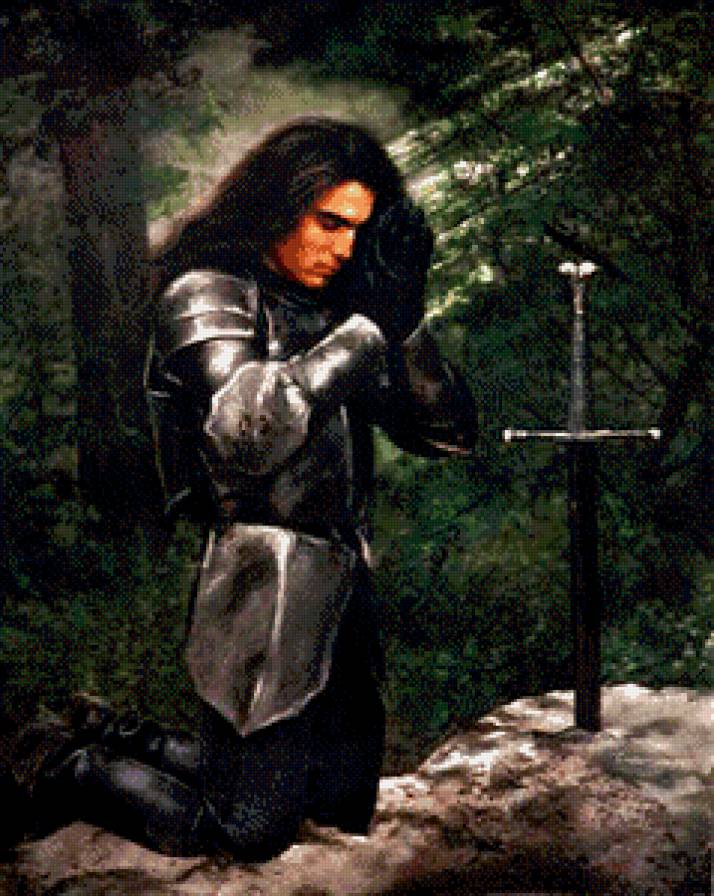 Молитва - фентези, мужчина - предпросмотр