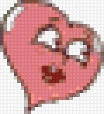 Любовь с первого взгладя_она - розовое сердце, она, любовь с первого взгляда - предпросмотр