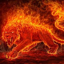 Схема вышивки «Огненный зверь»