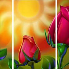 Схема вышивки «триптих»