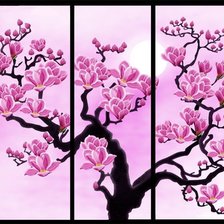 Схема вышивки «триптих»