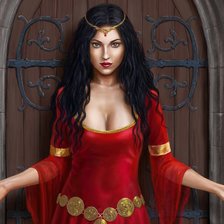 Схема вышивки «юная цыганка»