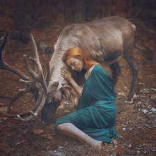 Схема вышивки «Девушка»