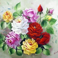 Схема вышивки «серия "розы"»