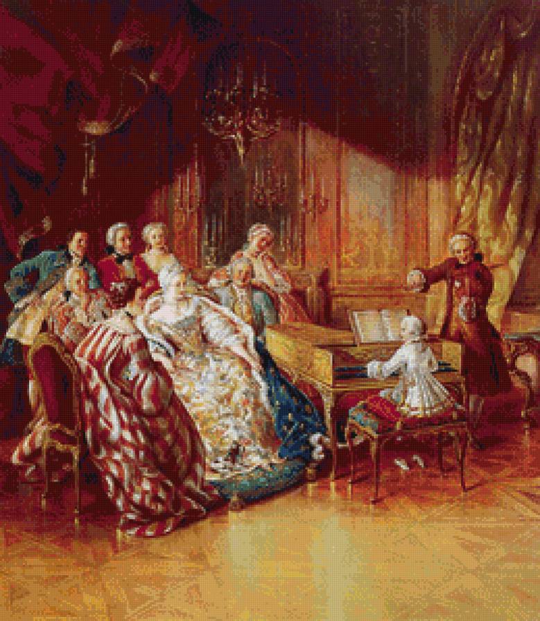 юный моцарт - картина - предпросмотр