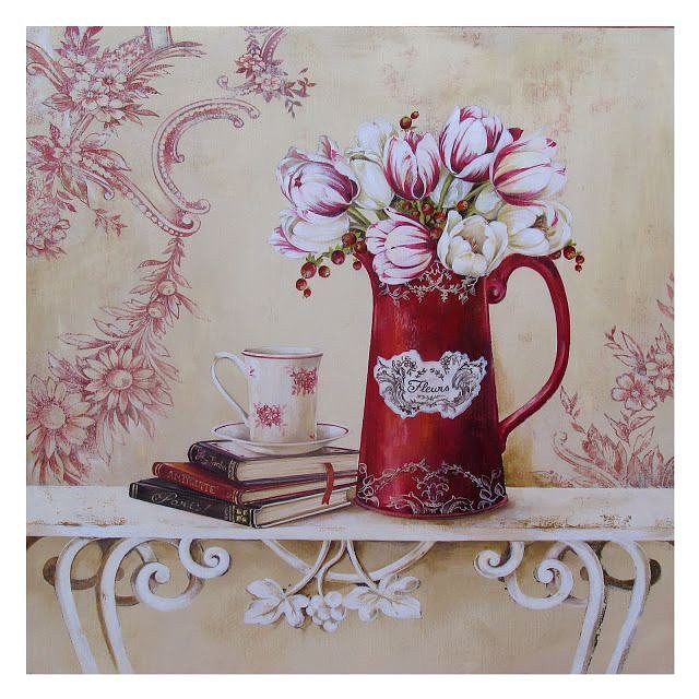 Натюрморт - цветы, натюрморт - оригинал