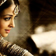 Схема вышивки «девушка индии»