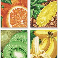 Схема вышивки «Панно из фруктов»