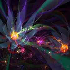 Схема вышивки «цветок - абстракция»