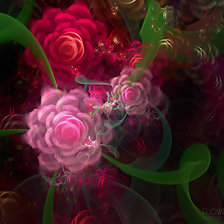 Схема вышивки «цветок - абстракция»