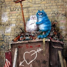 Схема вышивки «Кото ми-ми-ми»