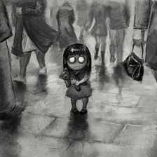 Схема вышивки «Потерялась»