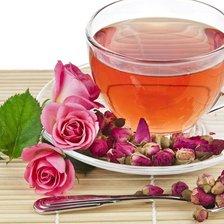 Схема вышивки «утренний чай в бутонах»