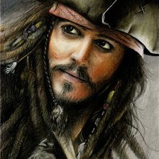 Схема вышивки «Джек воробей»