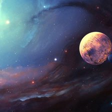 Схема вышивки «космос»