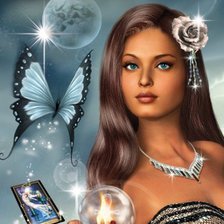 Схема вышивки «волшебница»