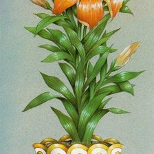 Схема вышивки «Flores»