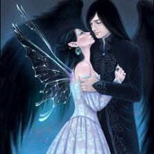 Схема вышивки «Любовь демона»