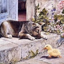 Схема вышивки «Малыши»