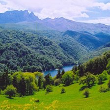 Схема вышивки «природа в горах»