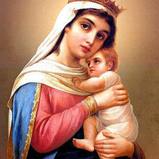 Схема вышивки «Икона Единственная надежда»